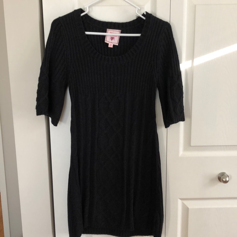 Black sweater dress
